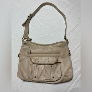 Vintage Stone & Co. Brown Tan Leather Shoulder Bag Purse